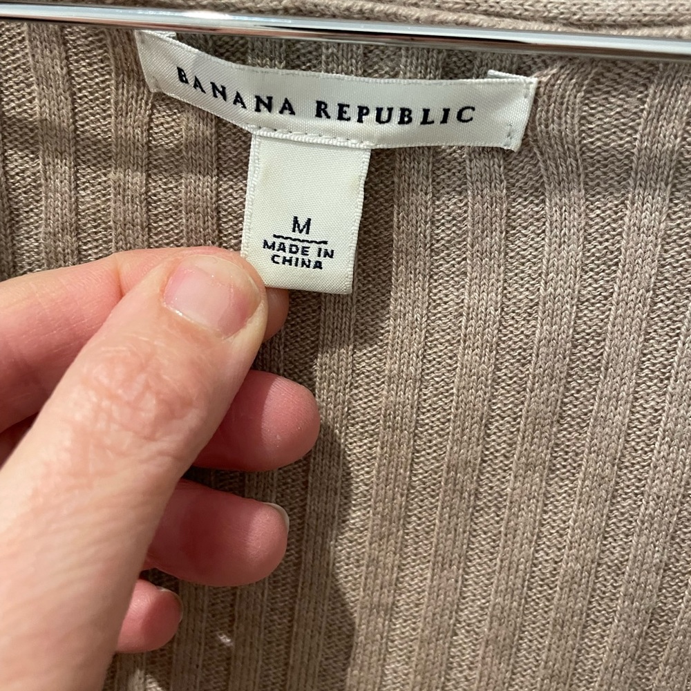 Banana Republic cocoon cardigan- taupe-Size medium-NWOT - Picture 9 of 11